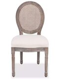  Jedilni stoli 4 kosi krem blago | Shoptok.si