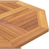  Preklopni vrtni stol Prirodna 90 x 90 x 75 cm Čvrsto teak drvo | shoptok.hr