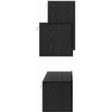 vidaXL Komplet TV omaric s polico Drugo 4 pcs Črni hrast 30.5 x 30 x 60 cm | Shoptok.si