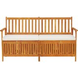 vidaXL Klupa za pohranu s jastukom 170 cm od masivnog bagremovog drva | shoptok.hr