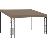 vidaXL paviljon za namestitev na steno 4x3x2,5 m taupe Cene
