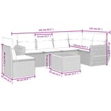  7-dijelni set vrtnih sofa sivi od poliratana | shoptok.hr