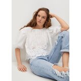 Mango Bluza 'Vera' bela | Shoptok.si