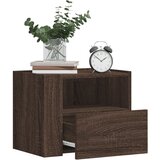  The Living Store Stenska nočna omarica rjavi hrast 45x30x35 cm - Stenska Omarica, (21497506) | Shoptok.si