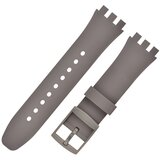 INF Premium silikonski nadomestni pašček za uro Swatch Grey 20 mm, (22131763) | Shoptok.si