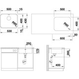 Blanco 518205 Supra 500-U pomivalno korito iz nerjavnega jekla | Shoptok.si