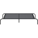  Povišeni krevet za pse crni 130x80x20 cm tekstil i čelik | shoptok.hr