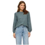 Vila Puloverji Noos Liga Pointelle Knit - Balsam Green Zelena Cene