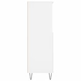  Visoka komoda bijela 60x36x110 cm od konstruiranog drva | shoptok.hr
