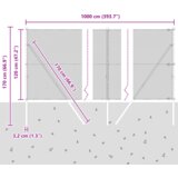 vidaXL Hexagonalna ograja Siva 1,2x10 m Jeklo | Shoptok.si