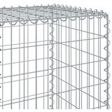 vidaXL Gabionska košara s pokrovom 1200x50x150 cm pocinkano železo | Shoptok.si
