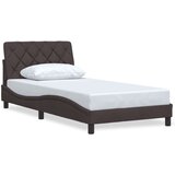  Okvir za krevet bez madraca tamnosmeđi 100x200 cm od tkanine | shoptok.hr