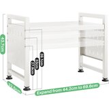 SAYZH Raztegljivo stojalo za mikrovalovno pečico z 10 kavlji, držalom za desko in držalom za krpo | Shoptok.si