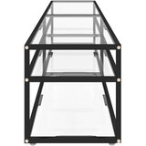 vidaXL TV ormarić prozirni 200 x 40 x 40,5 cm od kaljenog stakla | shoptok.hr