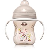 Chicco Training Cup 6m+ šalica za učenje pijenja s ručkama Grey 200 ml | shoptok.hr
