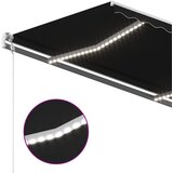  Automatska tenda sa senzorom za vjetar LED 300x250 cm antracit | Eponuda.com
