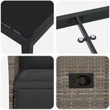  Vrtni set za objed 9 kom. Siva poliratan | shoptok.hr