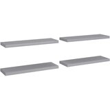 Maison Chic 4 kosi Stenske Police - Viseče police sive 80x23,5x3,8 cm MDF, (21793330) Cene