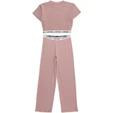 Calvin Klein Underwear Pidžama set prljavo roza / crna / bijela