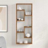 vidaXL Stenska polica iz starega lesa 36x16x90 cm, inženirski les u