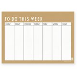 Design Letters Bež tedenski planer Weekly | Shoptok.si