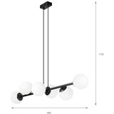 brilagi - visilica na sajli malony 6xE14/20W/230V crni | Eponuda.com
