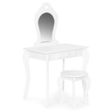 ECO TOYS Veliki sto za šminkanje sa okruglim ogledalom za decu FH-KF200011-WWH | ePonuda.com