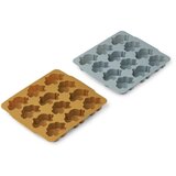 Liewood set 2 modelov za ledene kocke sonny dino golden caramel/blue fog mix Cene