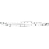  Ograda za pse s 40 panela crna 100 x 50 cm čelik obložen prahom | shoptok.hr