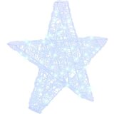 vidaXL 3D zvezda med 50 LED Hladno bela 55 x 53.5 x 10 cm Akril | Shoptok.si