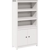 Maison Chic Komoda - Predalnik bela 80x35x154 cm trdna borovina, (21716469) Cene