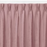  Curtain MILANA color pink style classic flex 7.5 cm with double pleat chenille 220x175 HOMEDE | shoptok.hr