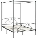  Okvir za krevet s nadstrešnicom sivi metalni 160 x 200 cm | Eponuda.ba