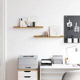  Polica na zidu Zidne 2 pcs Bež 60 x 9 x 3 cm Konstruirano drvo | shoptok.hr