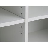 Unique Furniture Bela komoda z drsnimi vrati 180x76x45 cm Nola – | Shoptok.si