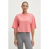 Puma Pamučna majica BETTER CLASSICS Oversized za žene, boja: ružičasta, 624226