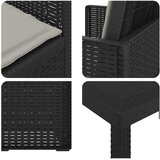  Vrtni set za objed s jastukom 9 pcs Antracit i Svjetlosiva PP | shoptok.hr
