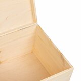  Drvena kutija s poklopcem 40x30x23 cm Puno drvo Bor | shoptok.hr
