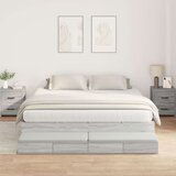  okvir postelje Sonoma siva 200x200 cm, (22103326) | Shoptok.si