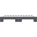 vidaXL Izvlečna dnevna postelja temno siva 90x200 cm žamet | Shoptok.si
