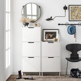 SoBuy ozka omara za čevlje v predsobi v beli barvi v skandinavskem slogu, (20814997) | Shoptok.si