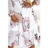 numoco basic Pleated button-down long-sleeved midi dress Numoco | ePonuda.com