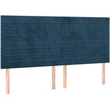  LED uzglavlje tamnoplavo 180x5x118/128 cm baršunasto | shoptok.hr