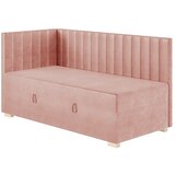 Ghado Roza kutni dječji krevet s prostorom za odlaganje s madracem 90x200 cm Snugi - | shoptok.hr