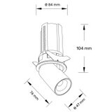 Dawn led svetiljka V324 12W 3000K dim bela | Eponuda.com
