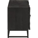 TV ormarić crni 110x30x40 cm od masivnog drva manga i željeza | shoptok.hr
