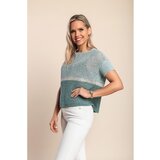 Fenzy Pleteni Top S Kratkim Rukavima, Zelene Boje | shoptok.hr