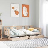 vidaXL Dnevni krevet s ladicama bez madraca 90x200 cm masivno drvo | shoptok.hr