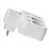  Produžni razdelnik sa prekidačem i LED osvetljenjem LINEA 2Z + 3xUSB A/C SCHUKO 4000K bela | Eponuda.com