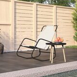 Maison Chic Gugalni Ležalnik - Sončna ležalnik krem jeklo in tekstil, (22057594) | Shoptok.si